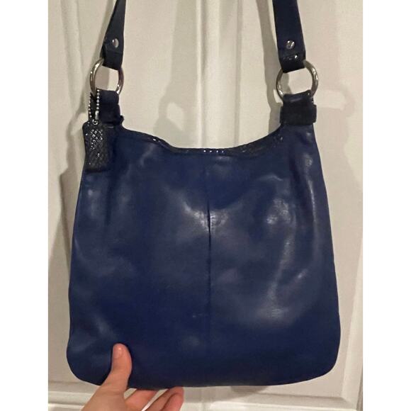 Vintage Coach Penelope Royal Blue Leather Crossbody Purse - Picture 3 of 7